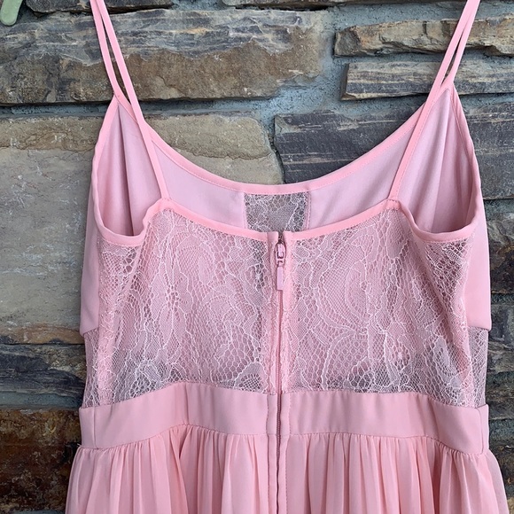 Hailey Logan by Adrianna Papell pink spaghetti strap dress. Size 3/4 - Picture 4 of 9
